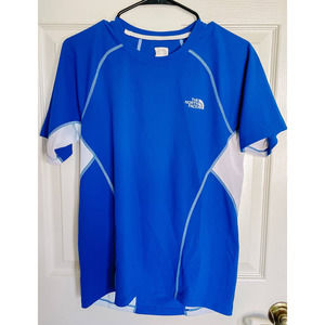 The North Face Active Wear Royal Blue Top Size M Breathable Mesh Flash Dry